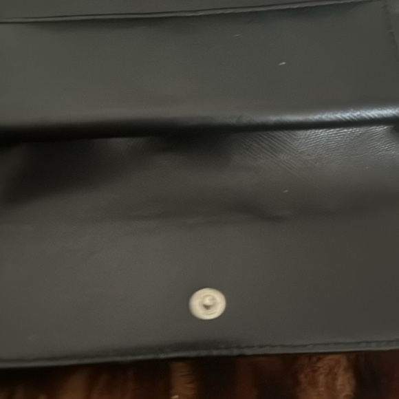 Prada wallet black silk Gold & black hardware - Picture 11 of 12